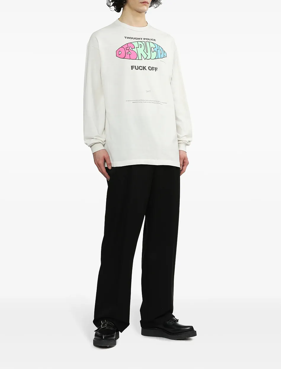 #SA67 SAINT Pure Cotton Long Sleeve T P150 Color: White Size: S-XL